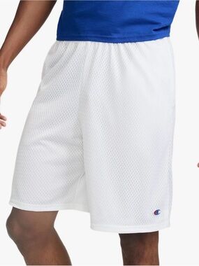 Men’s Champion White Mesh Athletic Shorts -NWT- L